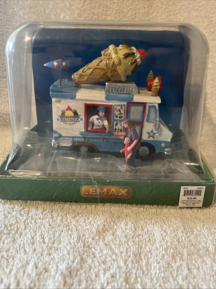 LEMAX Frosty's Ice Cream Truck Table Accent 2013 Summer Carnival Open Box #33029