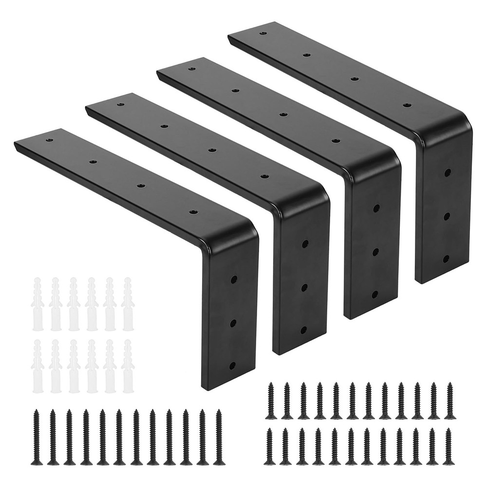 12-Inch Heavy Duty Countertop Support Brackets 4-Pack for Granite & Stone