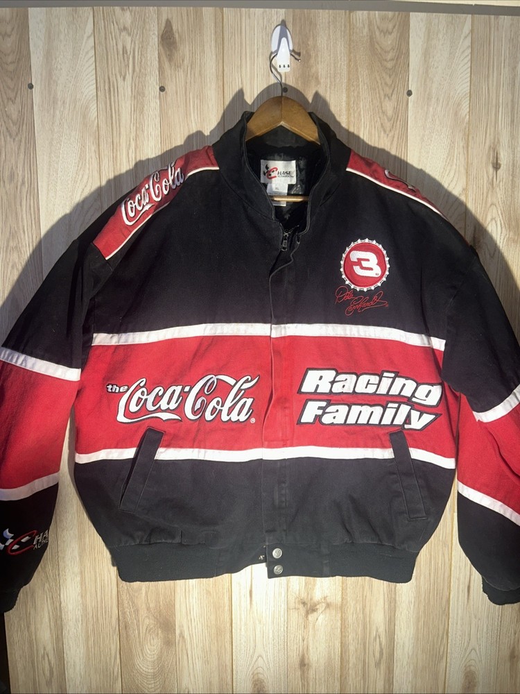 NASCAR Dale Jarrett #88 Coca Cola Racing Family Chase Design Jacket Size XL