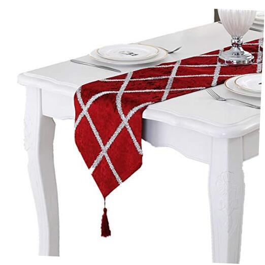Classic Table Runner with Tassels for Wedding Christmas Party 11