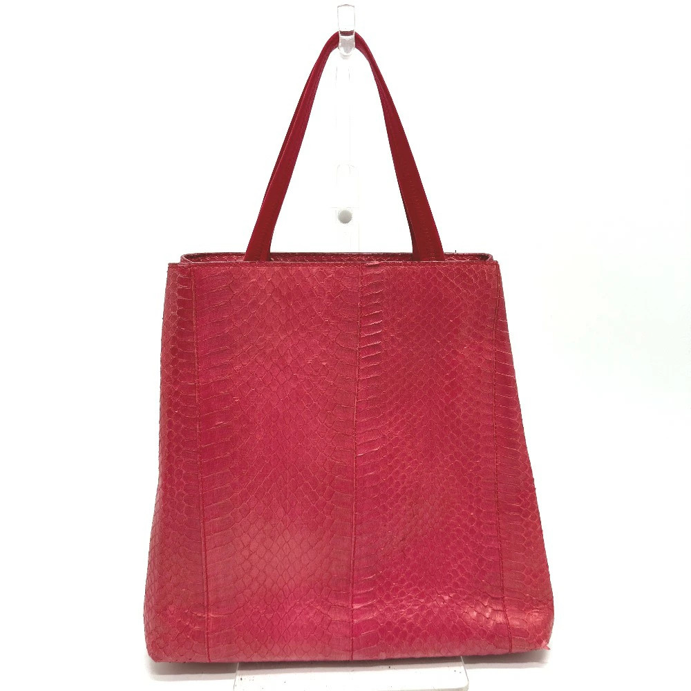 RARE PRADA B8212 Leather Logo Plate Side Tote Shoulder Bag