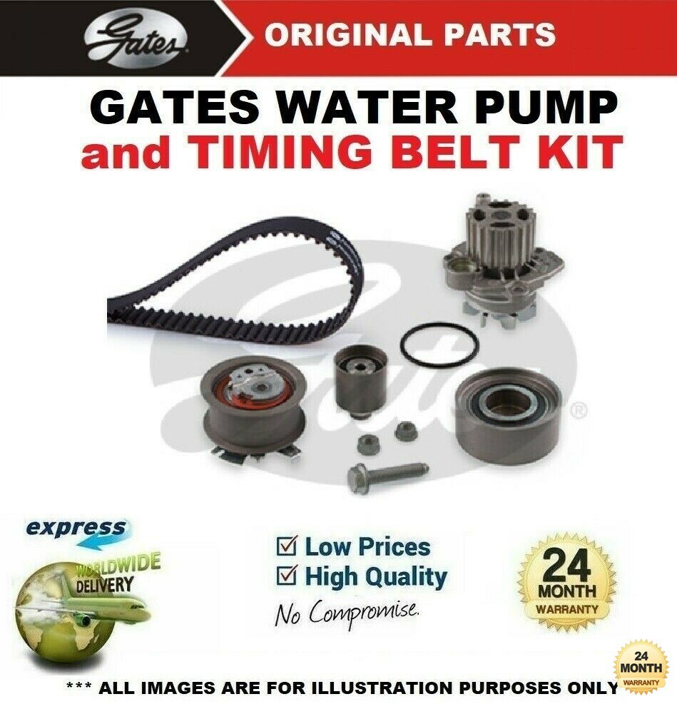GATES WATER PUMP & TIMING BELT KIT for VW PASSAT Variant 2.0TDi 2005-2010
