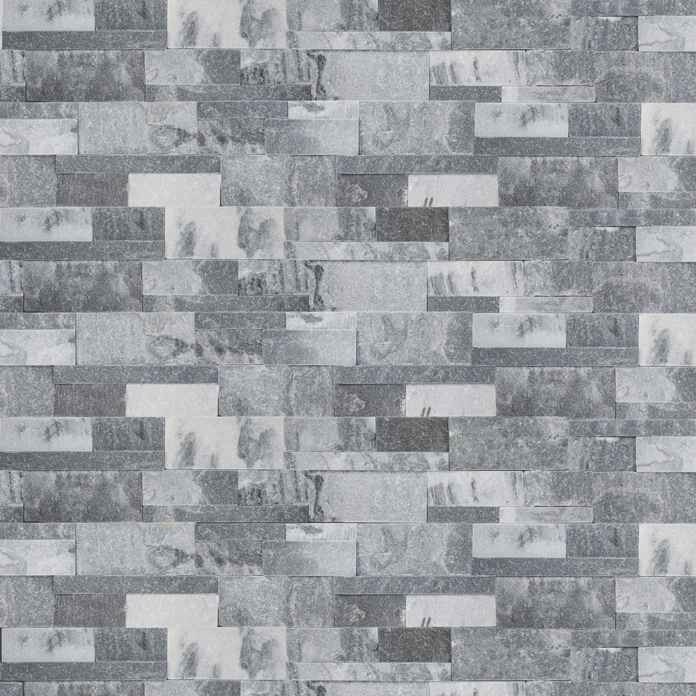MSI Stackstone Ledger 9x24 Alaska Gray Marble Hardscape Wall Panel