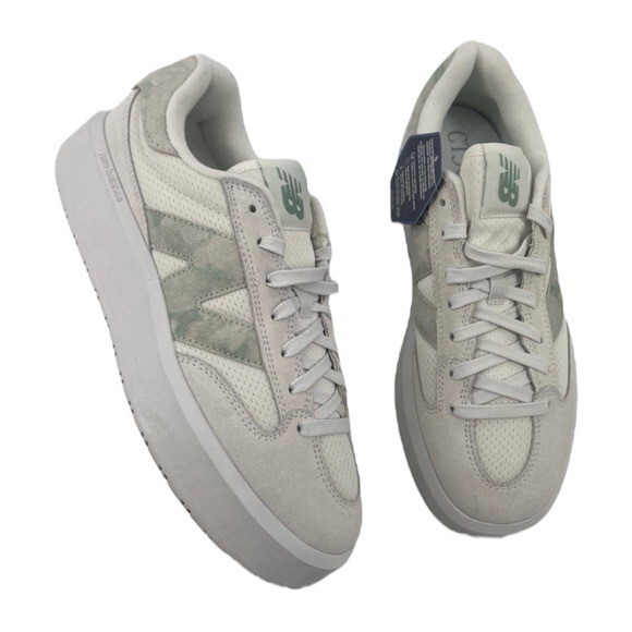 New Balance CT302 White Green Calssic Tie Dye Suede Upper Lace Up Sneakers 11