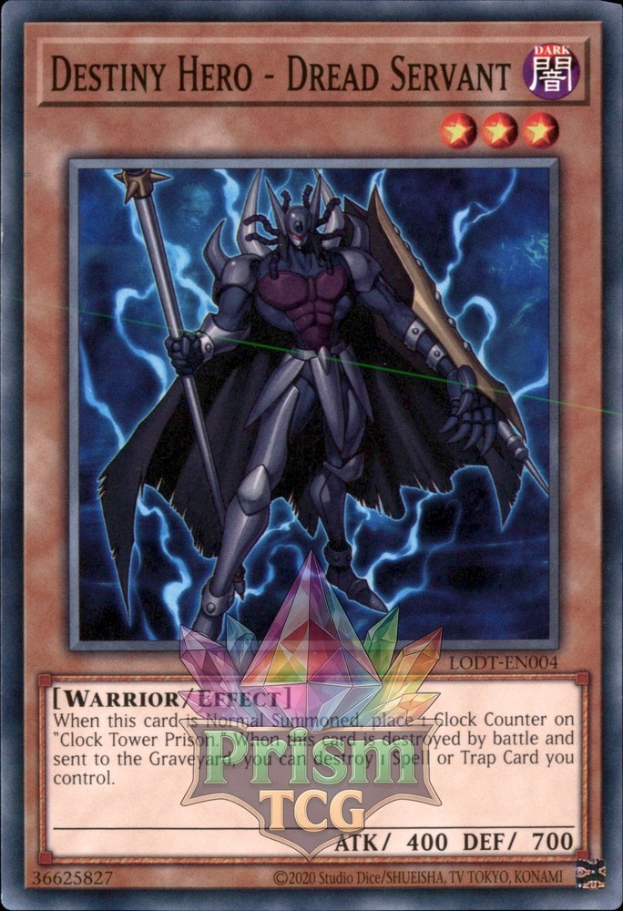Destiny HERO Dread Servant LODT-EN004 Yugioh Trading Card