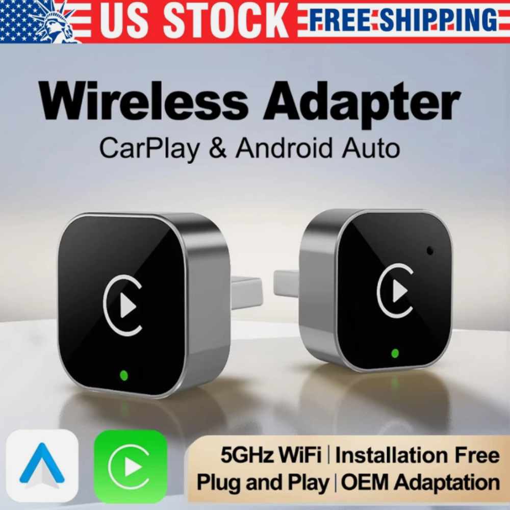 USB Auto Wireless CarPlay Adapter For iPhone Apple Wireless Dongle Plug ＆ Play