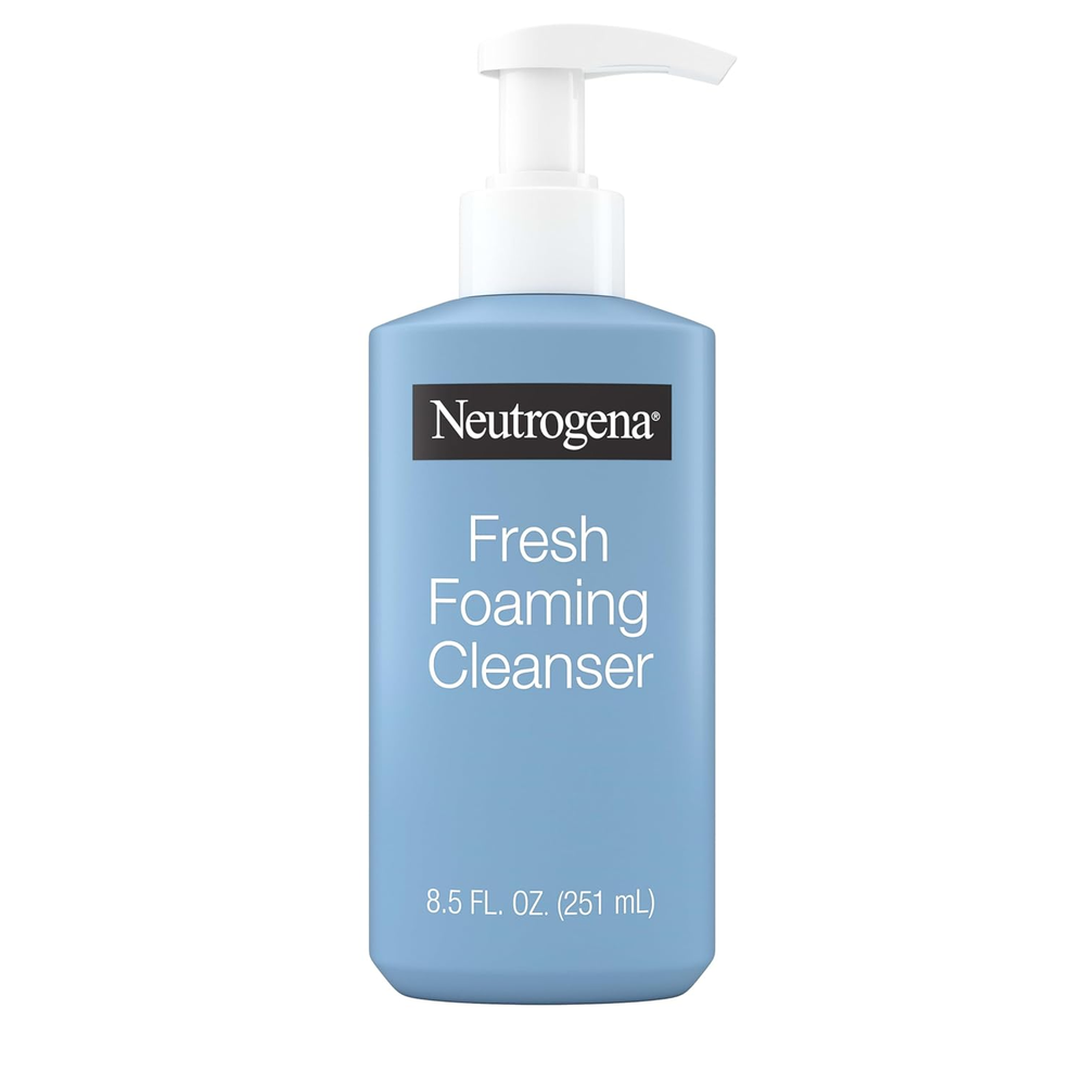 Fresh Foaming Facial Cleanser, All-In-One Makeup Remover Face Wash for Nor-mal t