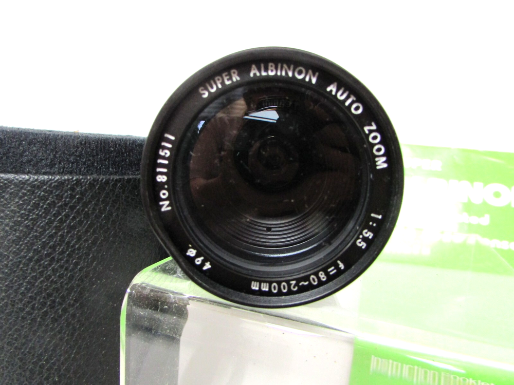 Super Albinon Auto Zoom 80-200mm f/5.5 Telephoto Lens Japan with Case