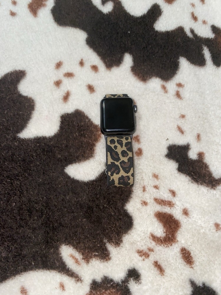 Apple Watch Series 3 38mm Space Gray Aluminum Case with Black Sport Band Smart W