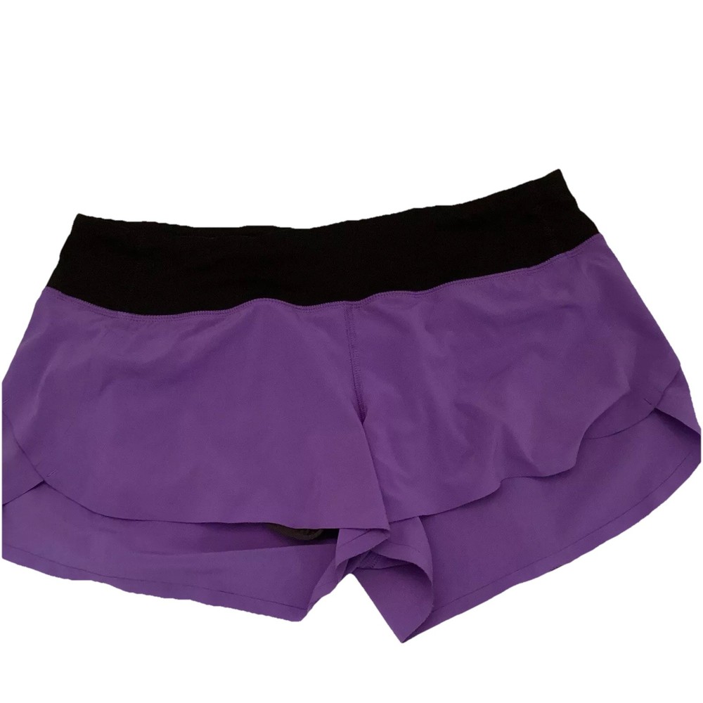 LuluLemon Shorts CA 35801 RN 106259 Color: Black/Purple Size 6