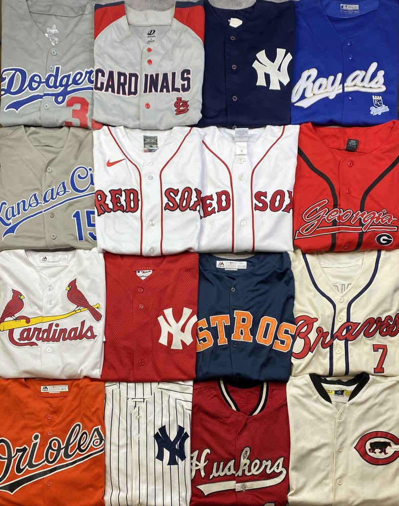 Vintage MLB & NBA Jersey Lot of 16 – Nike Adidas New Era Knicks Yankees Cubs