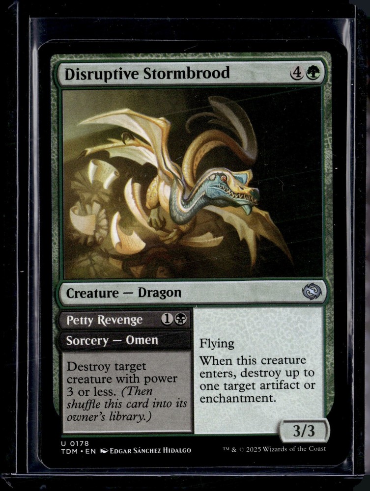 Disruptive Stormbrood - 178 - TDM - NM - MTG Magic the Gathering
