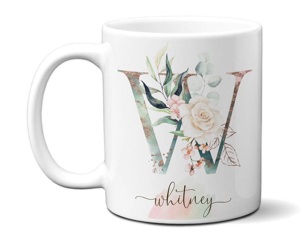 Custom Initial & Name Mug for Tea, Coffee, Hot Chocolate Lovers