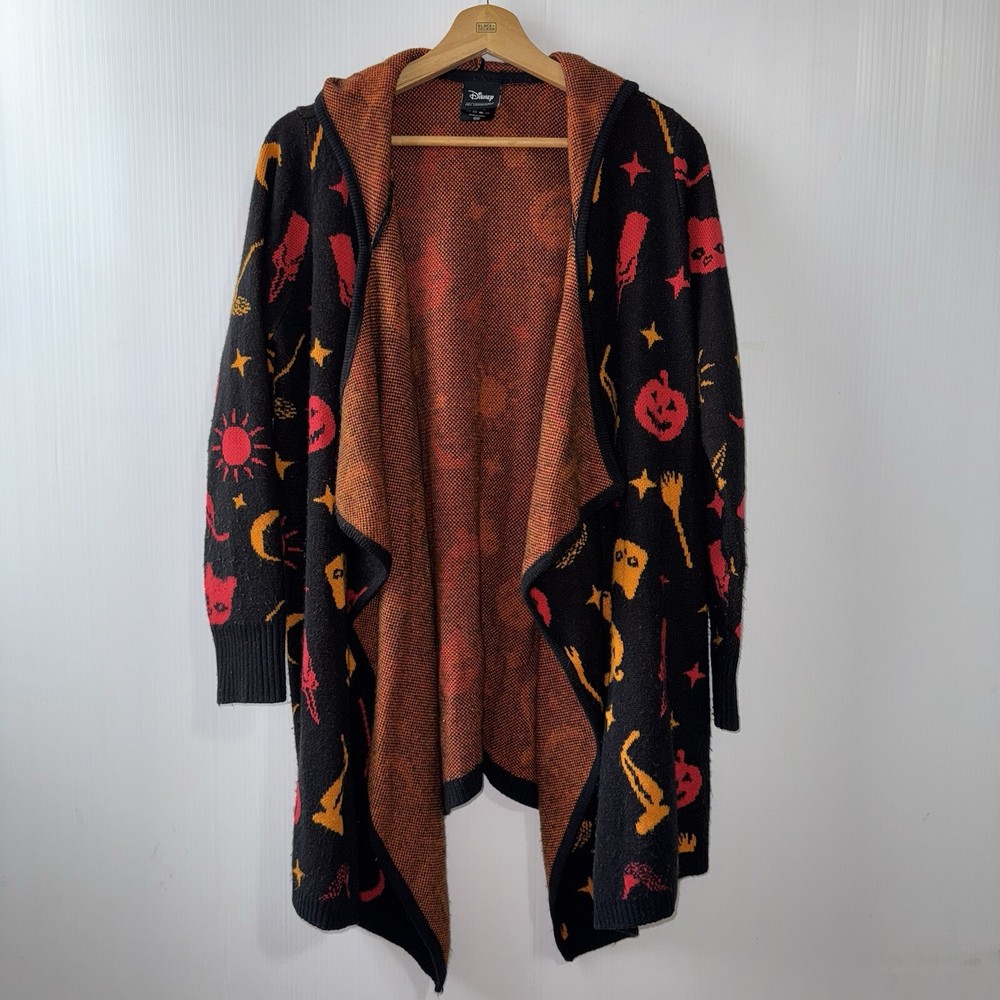 Her Universe Disney Hocus Pocus Hooded Flyaway Cardigan Size MD Halloween