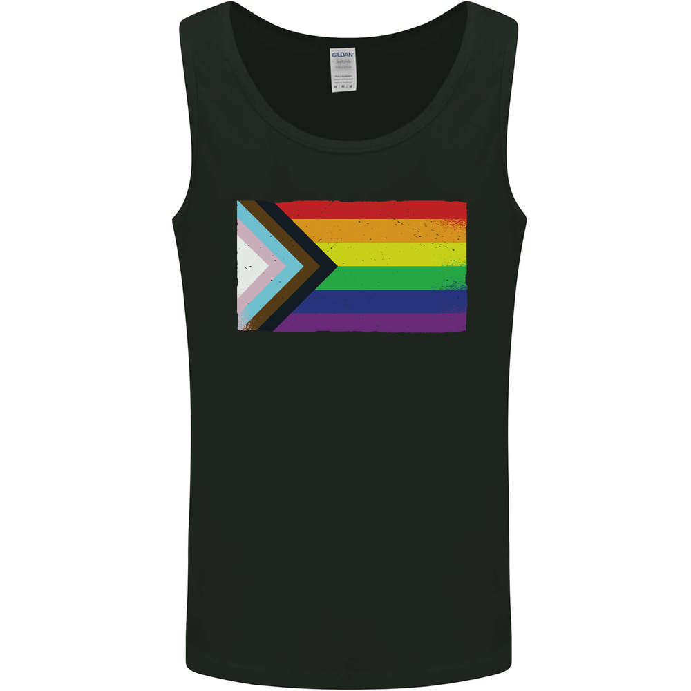LGBTQ Pride Flag Vest Tank Top for Men on Awareness Day-image