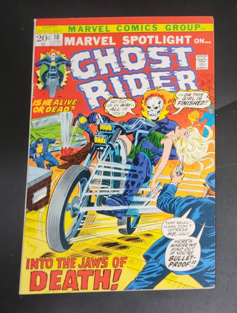 Marvel Spotlight (1971) #10 Ghost Rider 1st Witch Woman Signed Roy Thomas VF-