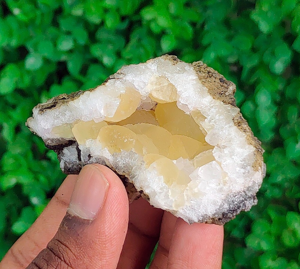 Natural Fluorite Geode Mineral Specimen for Collectors KM14