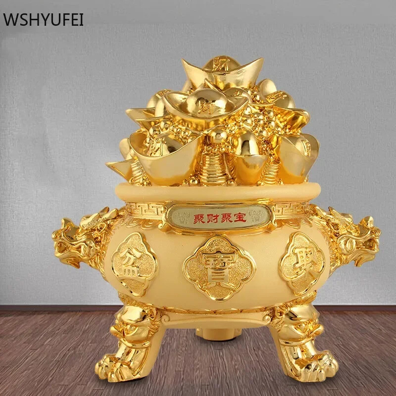 Tradition Lucky Money Home Decoration Resin Cornucopia Feng Shui Ornament