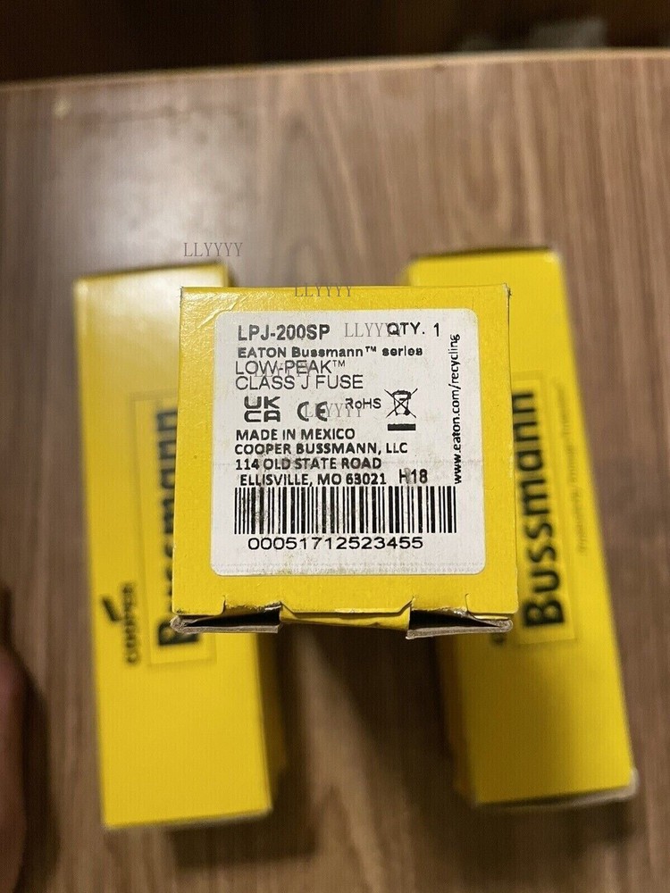 1PC ORIGINAL BUSSMANN LPJ-200SP 200A 600V LOW-PEAK time-delay Fuse LPJ200SP