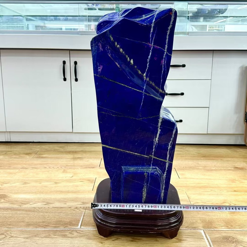 78.5LB Top Natural Lapis Lazuli Quartz Large Crystal Mineral specimen decor +st