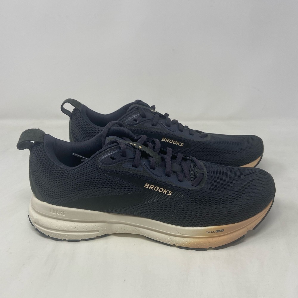 Brooks Women’s Trace 4 Neutral Running Shoe - Ebony/Black/Almond - Size 10 B