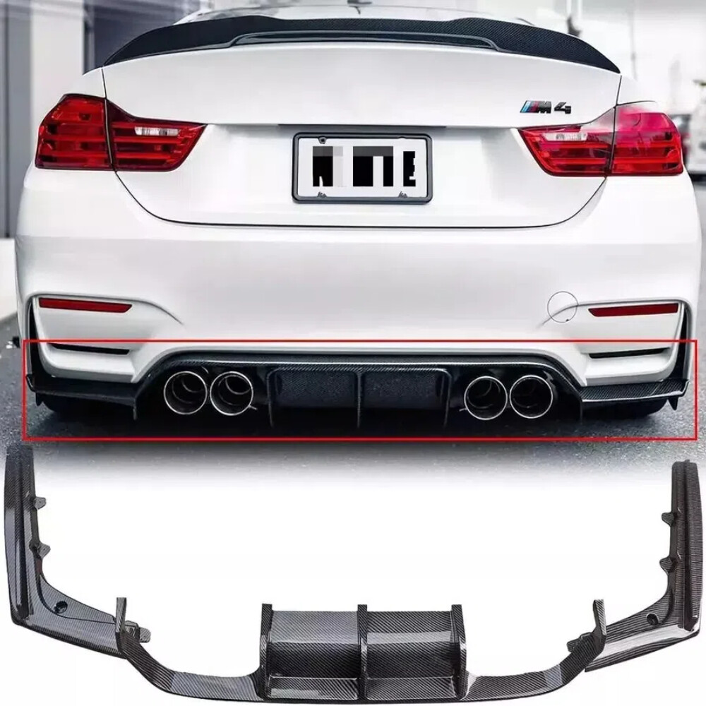 Rear Bumper Diffuser Lip Carbon Fiber For BMW F80 M3 F82 F83 M4 15 -20 PSM Style