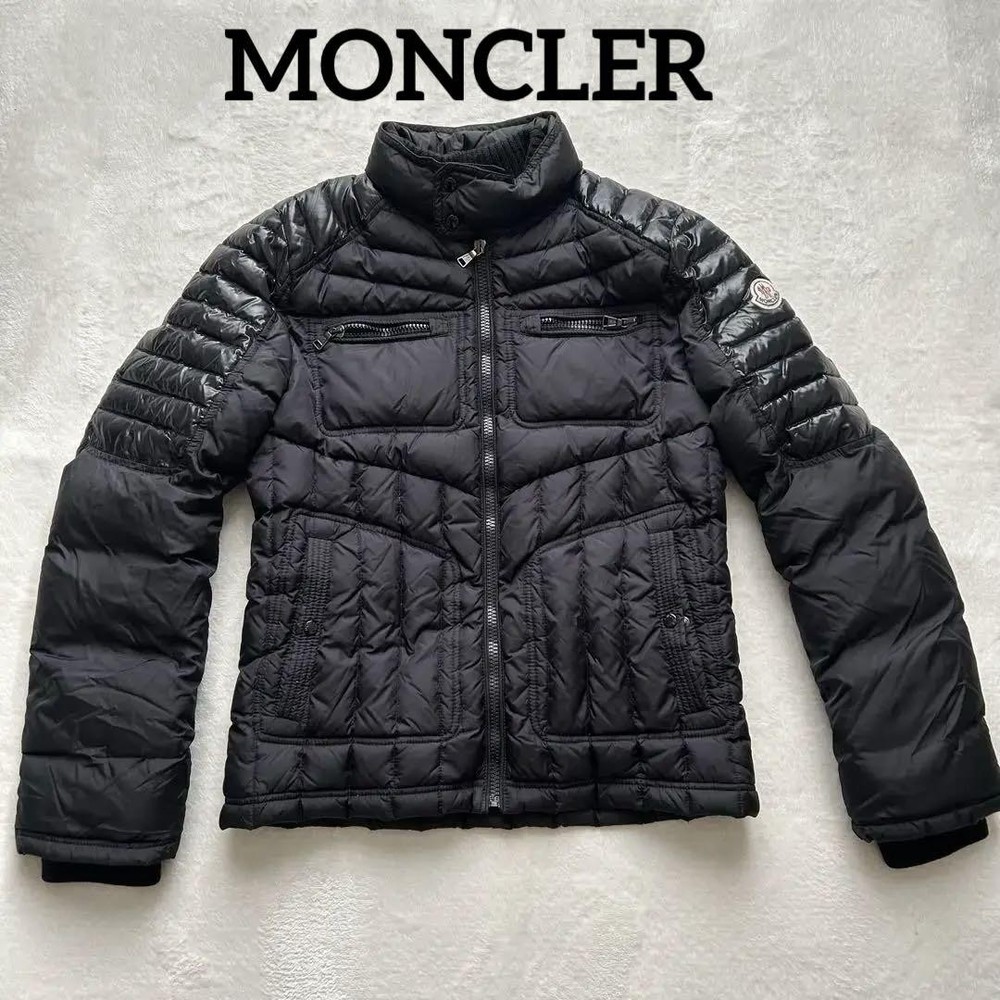 Moncler Black Down Jacket Coat for Kids Size 14Y S