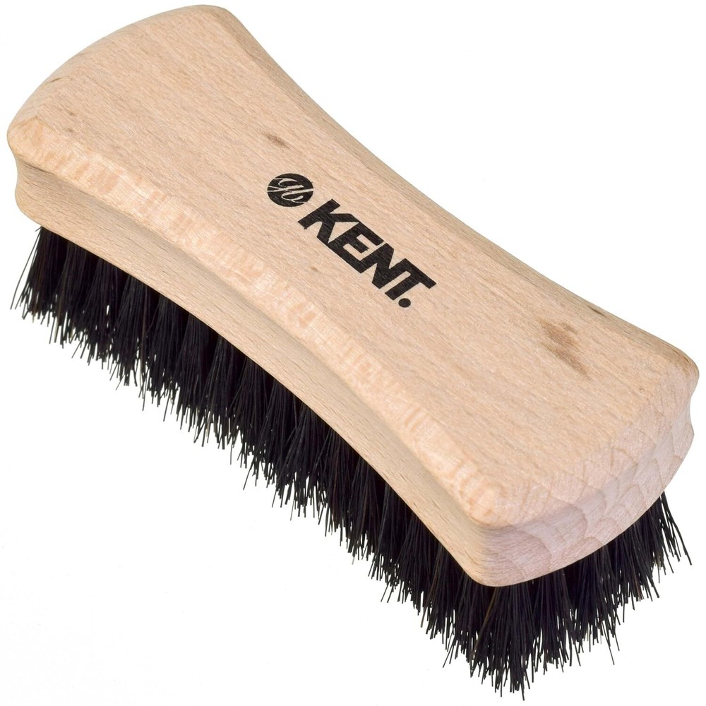 Kent BRD6 Compact Travel Beard & Mustache Brush with Natural Boar Bristles for Men