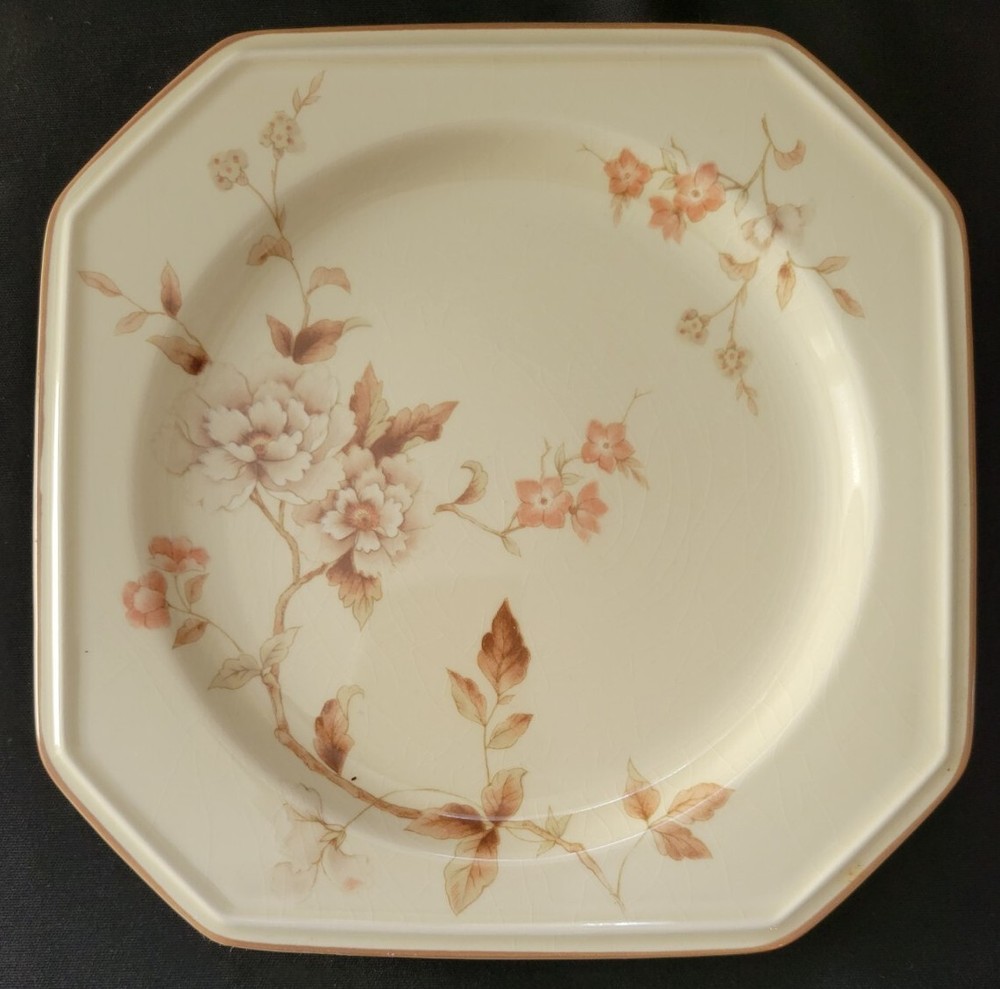 VTG SET OF 4 MIKASA CONTINENTAL IVORY TIVOLI GARDEN BREAD PLATES 7