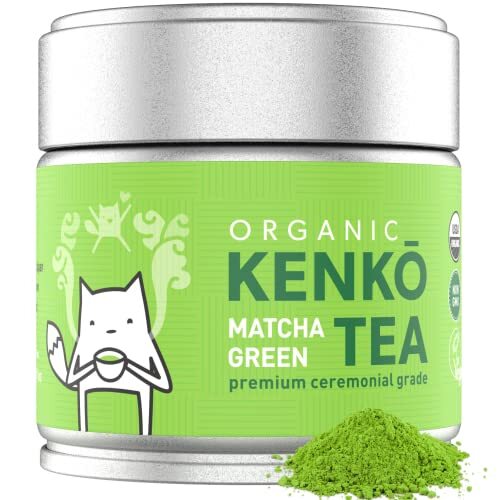 KENKO USDA Organic Ceremonial Grade Matcha Green Tea Powder Authentic Japanese Origin