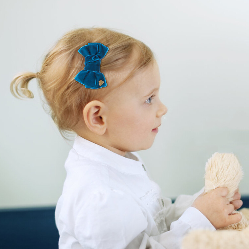 2 Pairs Little Girls Hair Accessories Jewels for Women Bow Design Toddler