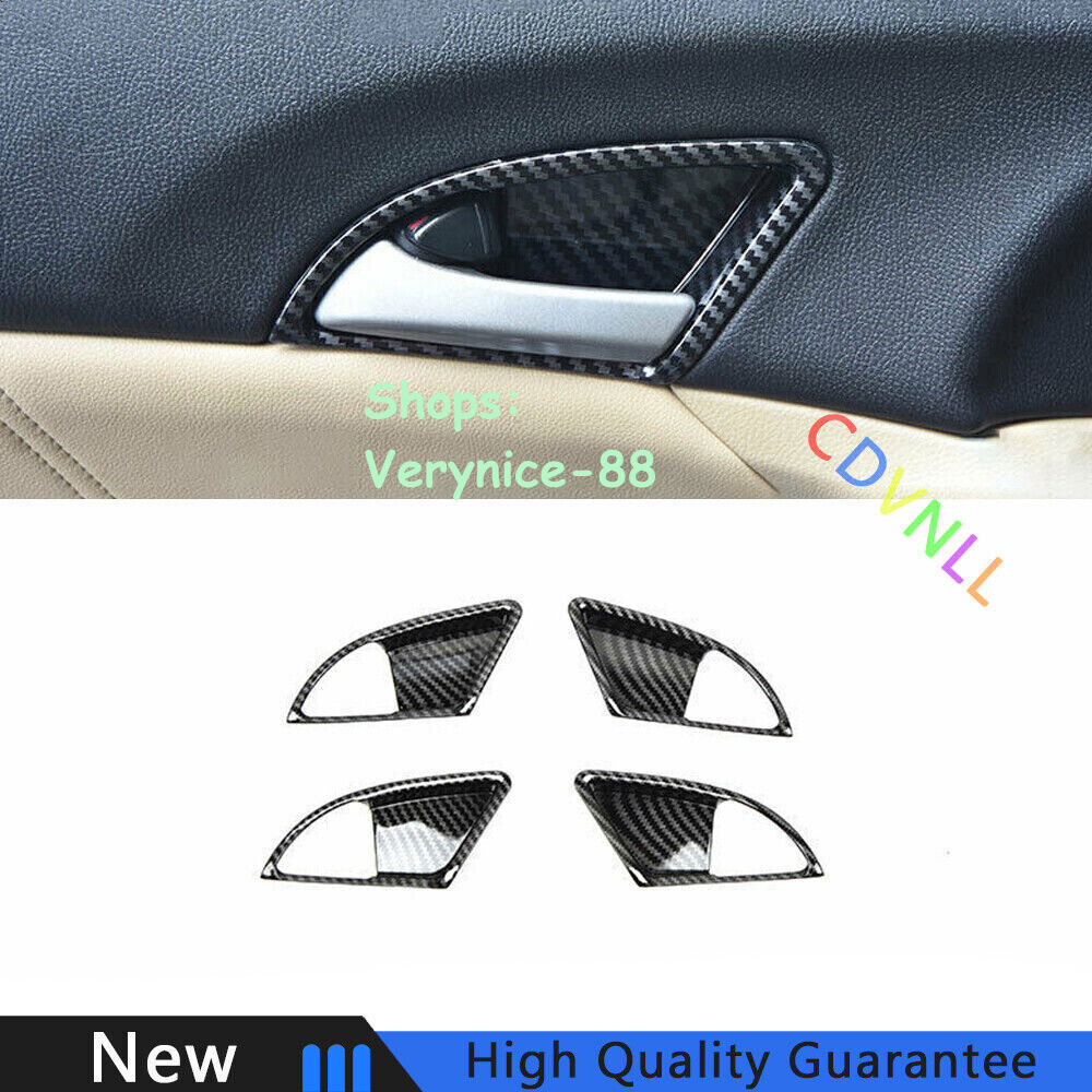 For Honda Accord Crosstour 08-13 Carbon Fiber Car Interior Door Bowl Cover Trim