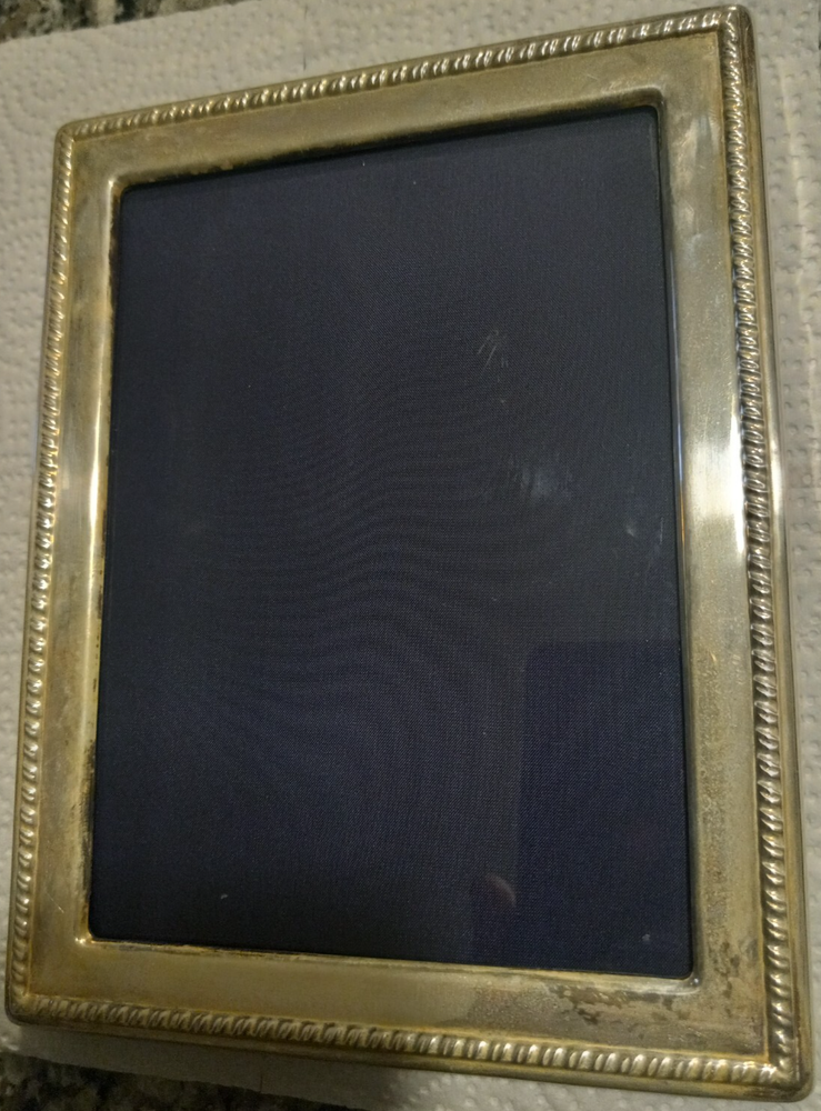 Vintage RC Lion Mark Sterling Silver Picture Frame 8.75x6.75 by Richard Comyns & Sons