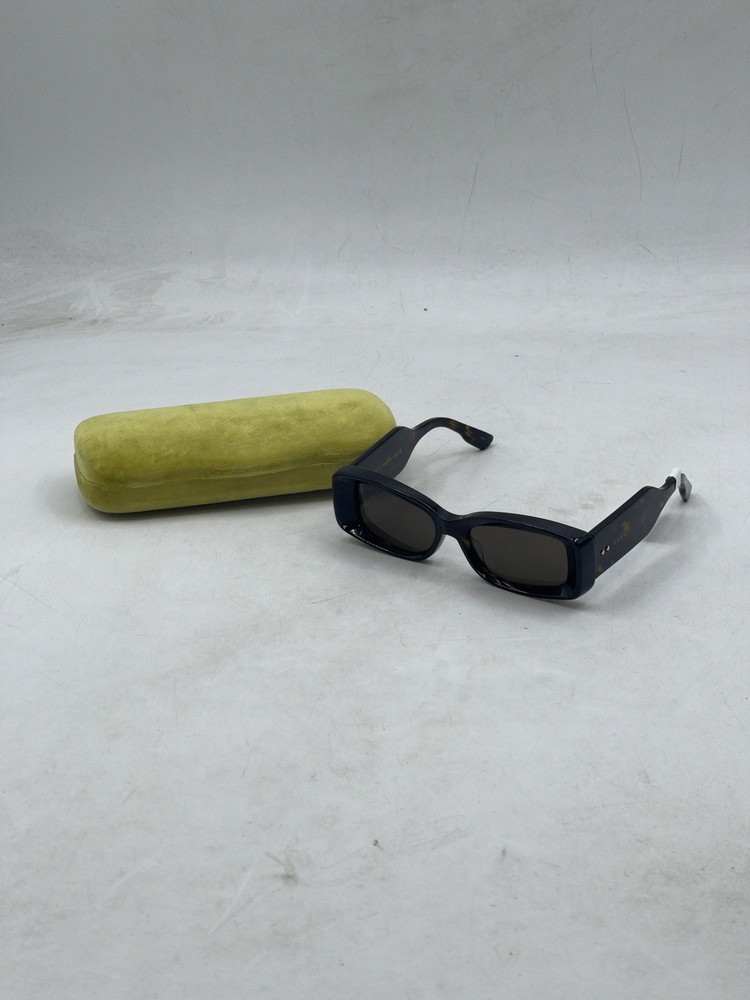 Gucci Mens/Womens Rectangle Sunglasses Tortoise/Brown GG1528S Pre-Owned