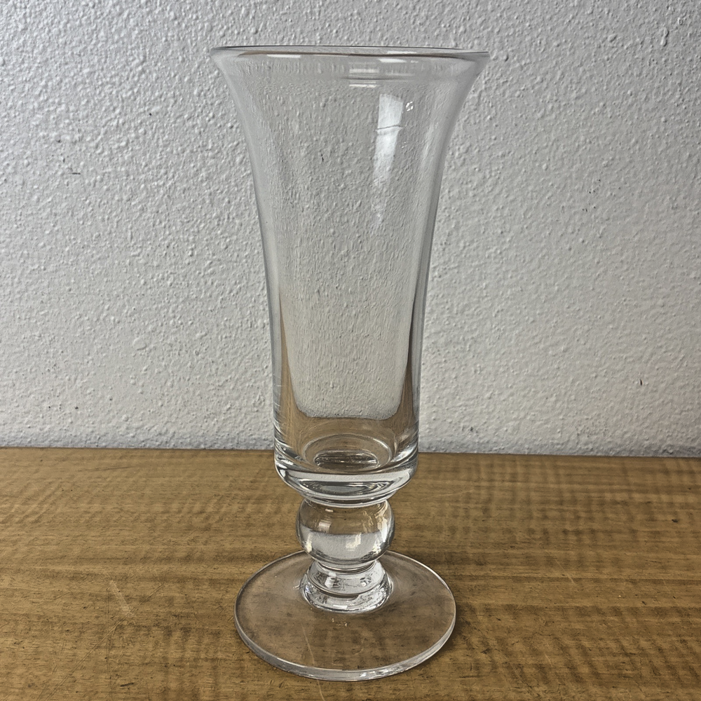 Simon Pearce Crystal Flared Rim Vase Signed on Base