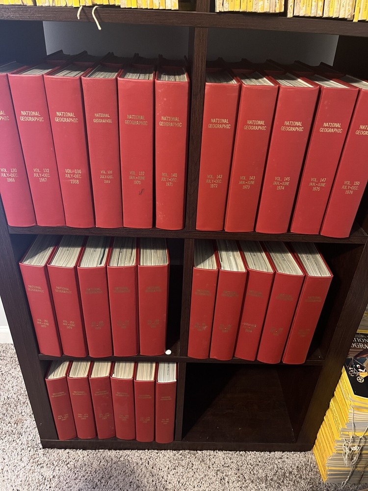 Vintage National Geographic Hardcover Books 1966-1998 - Free Shipping