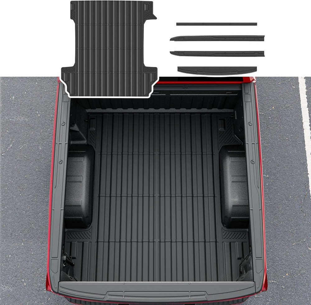 For Chevy Silverado / GMC Sierra 1500 2019-2026 5.8FT Truck Bed Mat Liner