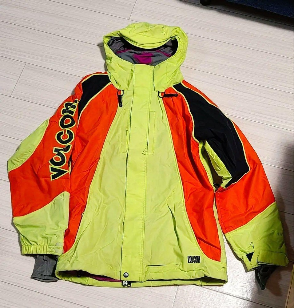 Volcom Snowboard Jacket Mens Size M Yellow