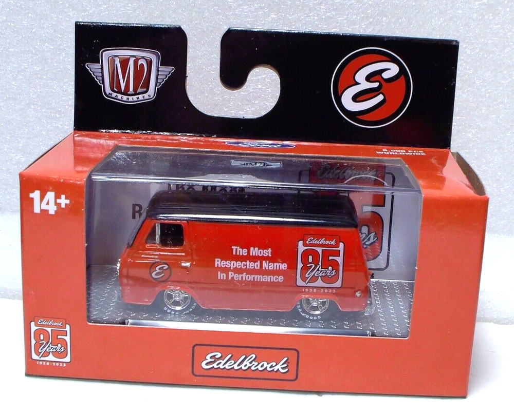 M2 Machines Edelbrock 85th Anniversary 1963 Ford Econoline Delivery Van 1:64