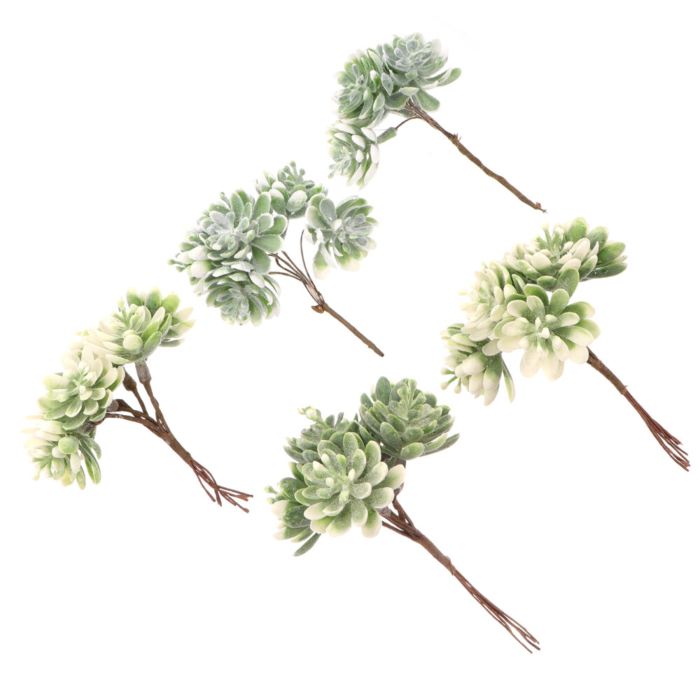 5 Pcs Artificial Plant Garden Decoration Cactus Lights into Wall Plants