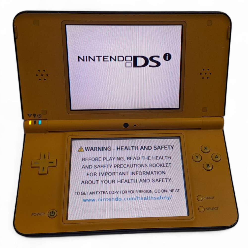 Nintendo DSi XL Yellow With 4GB SD Card Region Free In Good Condition(No Stylus)