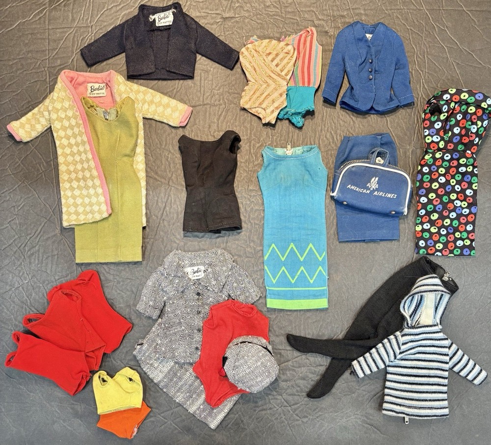 Vintage Barbie Mattel Assorted Clothing Lot