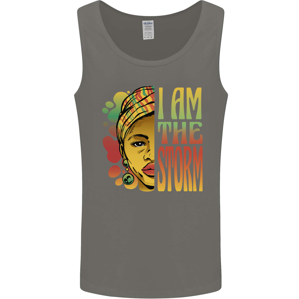 I Am the Storm African Black Lives Matter Mens Vest Tank Top