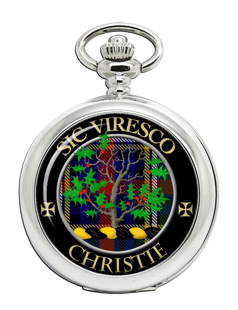 Christie Scottish Clan Engraved Vintage Pocket Watch