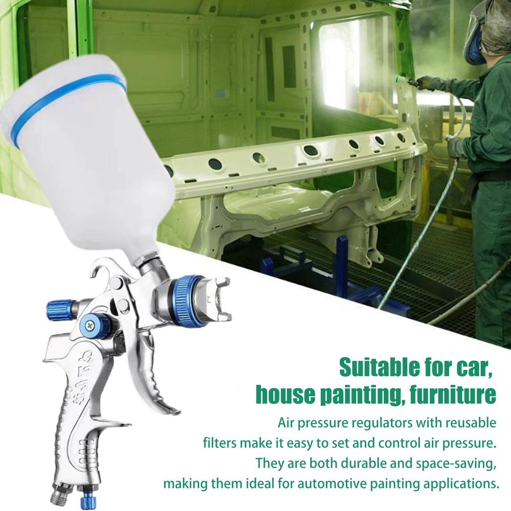 Air Spray Painting Tool with Nozzles Air Pressure Regulator Filter