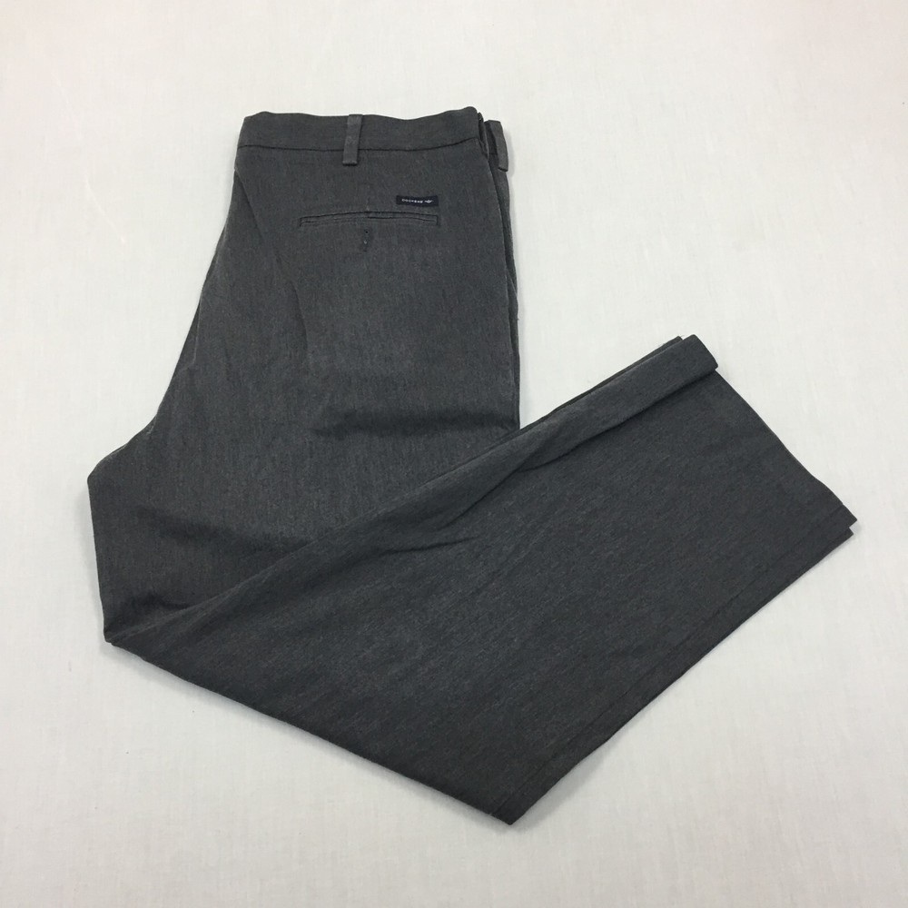 Dockers D3 Chino Trousers Cotton Pants Straight Fit Mens Size 40W 30L Grey