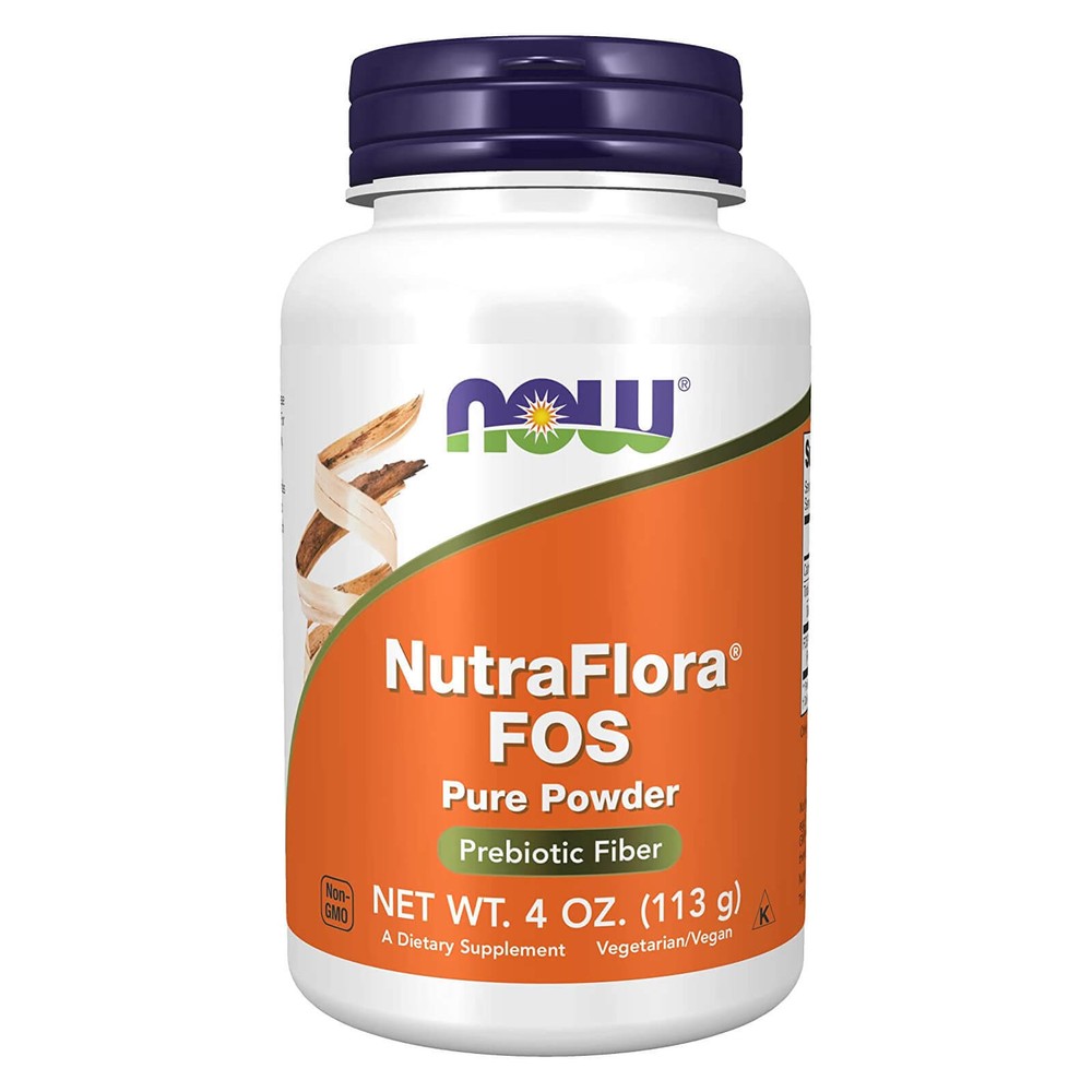 NOW FOODS NutraFlora FOS 4 oz Powder