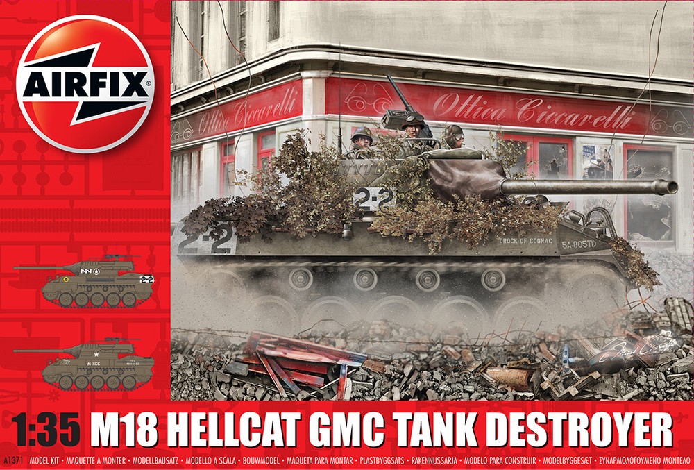 1/35 Airfix AFX01371 M18 Hellcat Tank Model Kit