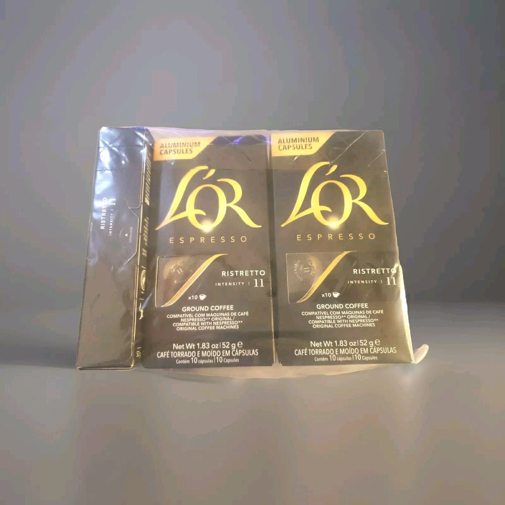 49x L'OR Espresso Capsules Single Cup Aluminum Coffee Pods Compatible Nespresso