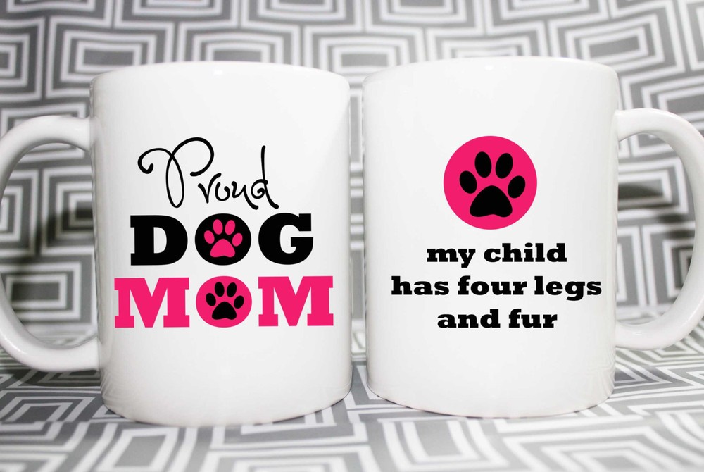 Proud Dog Mom Or Dad Mug Personalized And Customized With Free Gift Box